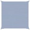 vidaXL Voile d'ombre ext&eacute;rieure Bleu et Blanc 7 x 7 m