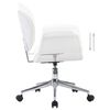 vidaXL Chaises pivotantes &agrave; manger lot de 6 blanc similicuir
