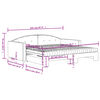 vidaXL Lit de jour et gigogne et matelas gris clair 100x200 cm velours