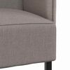 vidaXL Canap&eacute; &agrave; Haut Dossier 101cm Taupe tissu