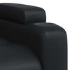 vidaXL Fauteuil de massage inclinable Noir Similicuir