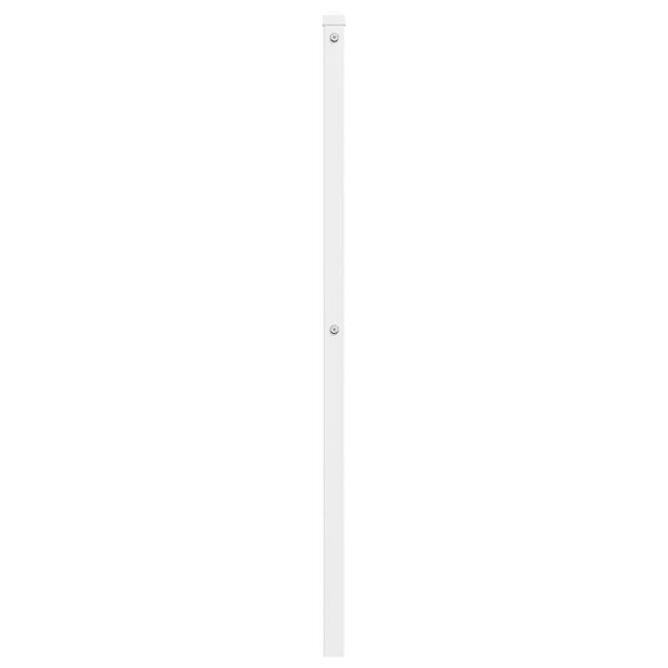 vidaXL T&ecirc;te de lit de remplacement m&eacute;tal blanc 100 cm