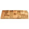 vidaXL Dessus de table 80x80x2,5 cm bord vif bois massif manguier brut