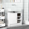 vidaXL Armoire de lavabo blanc 63x29x55 cm bois d'ing&eacute;nierie