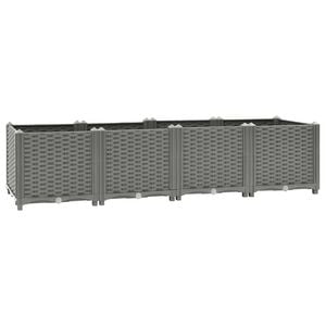 vidaXL Lit sur&eacute;lev&eacute; gris clair 160x40x38 cm Polypropyl&egrave;ne