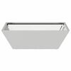 vidaXL Cache-pot de jardin Argent 50 x 50 x 15 cm Acier galvanis&eacute;