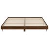 vidaXL Cadre de lit sans matelas ch&ecirc;ne marron 200x200 cm