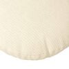 vidaXL Coussins de si&egrave;ge 2 pcs Cr&egrave;me &Oslash; 50 cm Tissu en velours c&ocirc;tel&eacute;