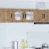 vidaXL Armoire de cuisine avec &eacute;tag&egrave;re Ch&ecirc;ne artisanal 80 x 31 x 40 cm