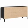 vidaXL Meuble TV Ch&ecirc;ne noir 102 x 35 x 50 cm Bois d'ing&eacute;nierie