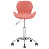 vidaXL Chaises pivotantes &agrave; manger lot de 2 Rose Velours