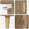 vidaXL Haut Armoire Ch&ecirc;ne artisanal 69,5 x 34 x 180 cm