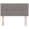 vidaXL T&ecirc;te de lit avec t&ecirc;te de lit Taupe 100 cm Cuir synth&eacute;tique