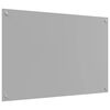 vidaXL Cr&eacute;dence de cuisine Gris clair 90 x 60 cm verre tremp&eacute;