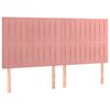 vidaXL Cadre de lit sans matelas rose velours