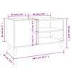 vidaXL Armoire &agrave; disques blanc 84,5x38x48 cm bois d'ing&eacute;nierie
