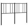 vidaXL T&ecirc;te de lit de remplacement m&eacute;tal noir 140 cm