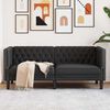 vidaXL Canap&eacute; Noir 174 x 74,5 x 70,5 cm PVC