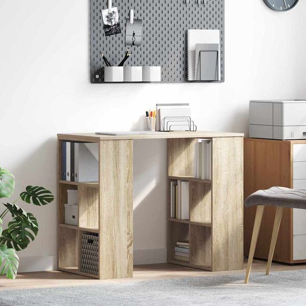 vidaXL Bureau Chêne sonoma 90 x 50 x 75 cm Bois d'ingénierie