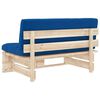 vidaXL Canap&eacute; central palette de jardin bois de pin impr&eacute;gn&eacute;