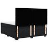 vidaXL Sommier &agrave; lattes de lit avec matelas Noir 180x200 cm Velours