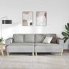 vidaXL Canap&eacute; de salon 3 pcs Gris nuage Polyester
