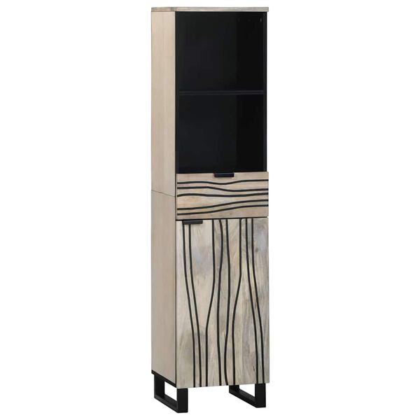 vidaXL Meuble de Lavabo de Salle de Bain Blanc 38 x 33 x 160 cm