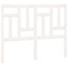 vidaXL T&ecirc;te de lit Blanc 205,5x4x100 cm Bois massif de pin