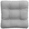 vidaXL Coussins de si&egrave;ge 4 pcs Gris nuage 40 x 40 x 12 cm tissu