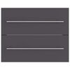 vidaXL Ensemble de meubles de salle de bain 2 pcs Gris