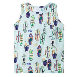 vidaXL D&eacute;bardeur enfant bleu doux m&eacute;lang&eacute; 104
