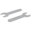 vidaXL Cl&eacute; 2 pc Argent&eacute; 13 mm Fer