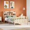 vidaXL Lit biblioth&egrave;que sans matelas 135x190 cm bois de pin massif