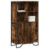 vidaXL Buffet haut ch&ecirc;ne fum&eacute; 79,5x35,5x137,5 cm bois d'ing&eacute;nierie