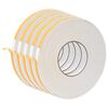vidaXL Ruban adh&eacute;sif en mousse 5 pcs Blanc 10mm x 10m Mousse CR