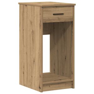 vidaXL Support de tour d'ordinateur tiroir ch&ecirc;ne artisanal 35x45x77 cm