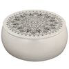 vidaXL Table basse Aluminium martel&eacute; 70x30 cm Blanc