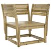 vidaXL Salon de jardin 5 pcs bois de pin impr&eacute;gn&eacute;