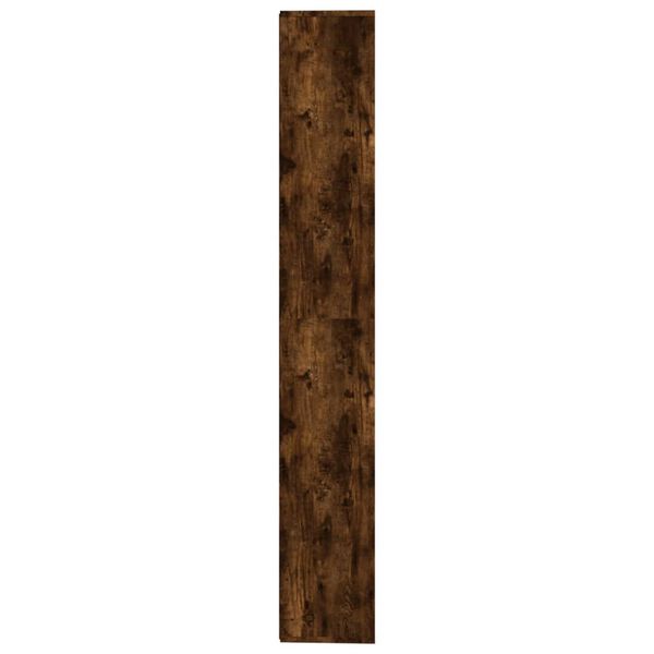 vidaXL Armoire &agrave; livres Ch&ecirc;ne fum&eacute; 155x24x160 cm