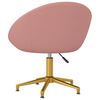 vidaXL Chaises &agrave; manger lot de 4 Rose Velours