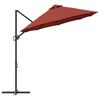 vidaXL Parasol Terre cuite 372 x 198 x 243 cm Polyester et Aluminium