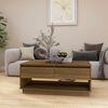 vidaXL Table basse Ch&ecirc;ne marron 102,5x55x44 cm Bois d'ing&eacute;nierie
