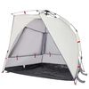 vidaXL Tente de plage 2 personnes gris lib&eacute;ration rapide imperm&eacute;able