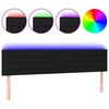 vidaXL T&ecirc;te de lit &agrave; LED Noir 160x5x78/88 cm Tissu