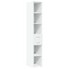 vidaXL Buffet haut blanc 30x42,5x185 cm bois d'ing&eacute;nierie