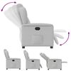 vidaXL Fauteuil inclinable gris nuage tissu