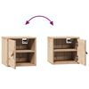 vidaXL Armoire murale 31,5x30x30 cm Bois massif Pin