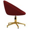 vidaXL Chaises &agrave; manger lot de 2 rouge bordeaux velours