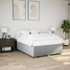 vidaXL Cadre de lit sans matelas gris clair 160x200 cm tissu