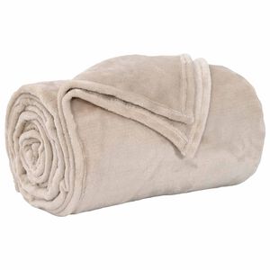 vidaXL plaid Beige 130 x 150 cm 0.5 kg Polaire